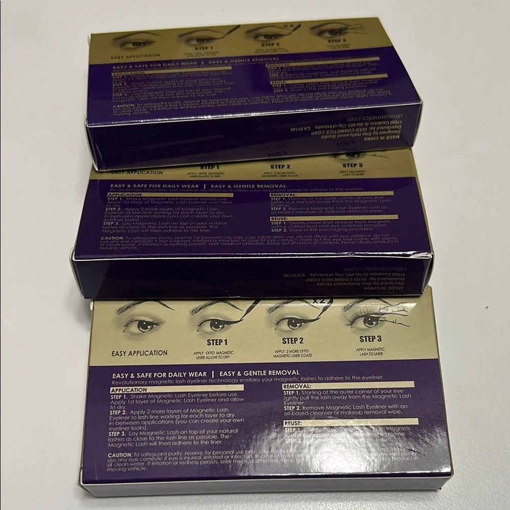 BUNDLE- Dito Magnetic 3D Faux Mink Eyelashes NEW (3 sets)